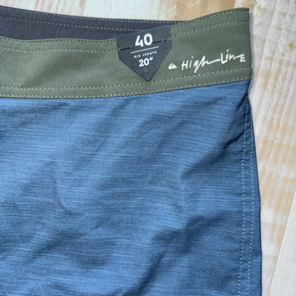 QUIKSILVER High Line Board‎ Shorts 4 Way Stretch Size 40 Mid Length 20 Inseam 8